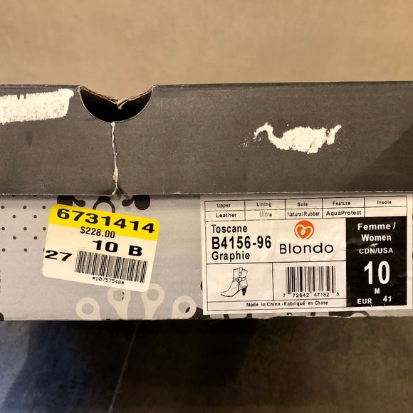 Blondo grey leather heeled ankle boots - Picture 10 of 11